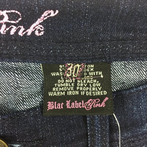 BLAC LABEL PINK Womens Jeans 32 X 32 Straight Leg Dark Wash 5% Spandex Retail135 - Picture 4 of 10